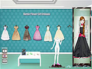 Gioco online Giochi di Barbie da Vestire - Barbie Flower Girl Dresses